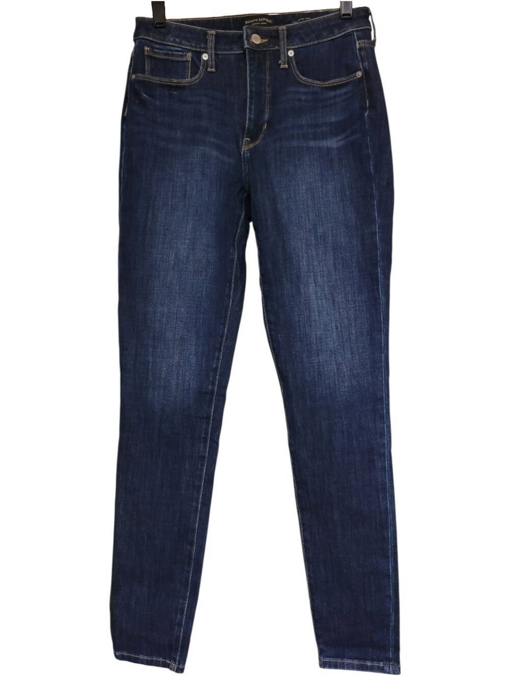 Banana Republic Curvy Mid Rise Skinny Jeans Womens Size 29 Long Dark Wash 29x32
